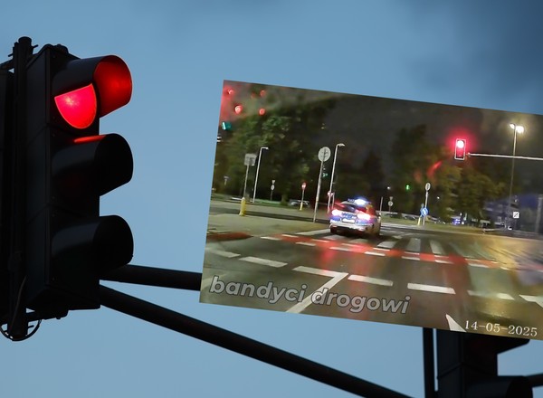 Czy policjant dostanie mandat? Kierowca radiowozu nagrany w jednoznacznej sytuacji