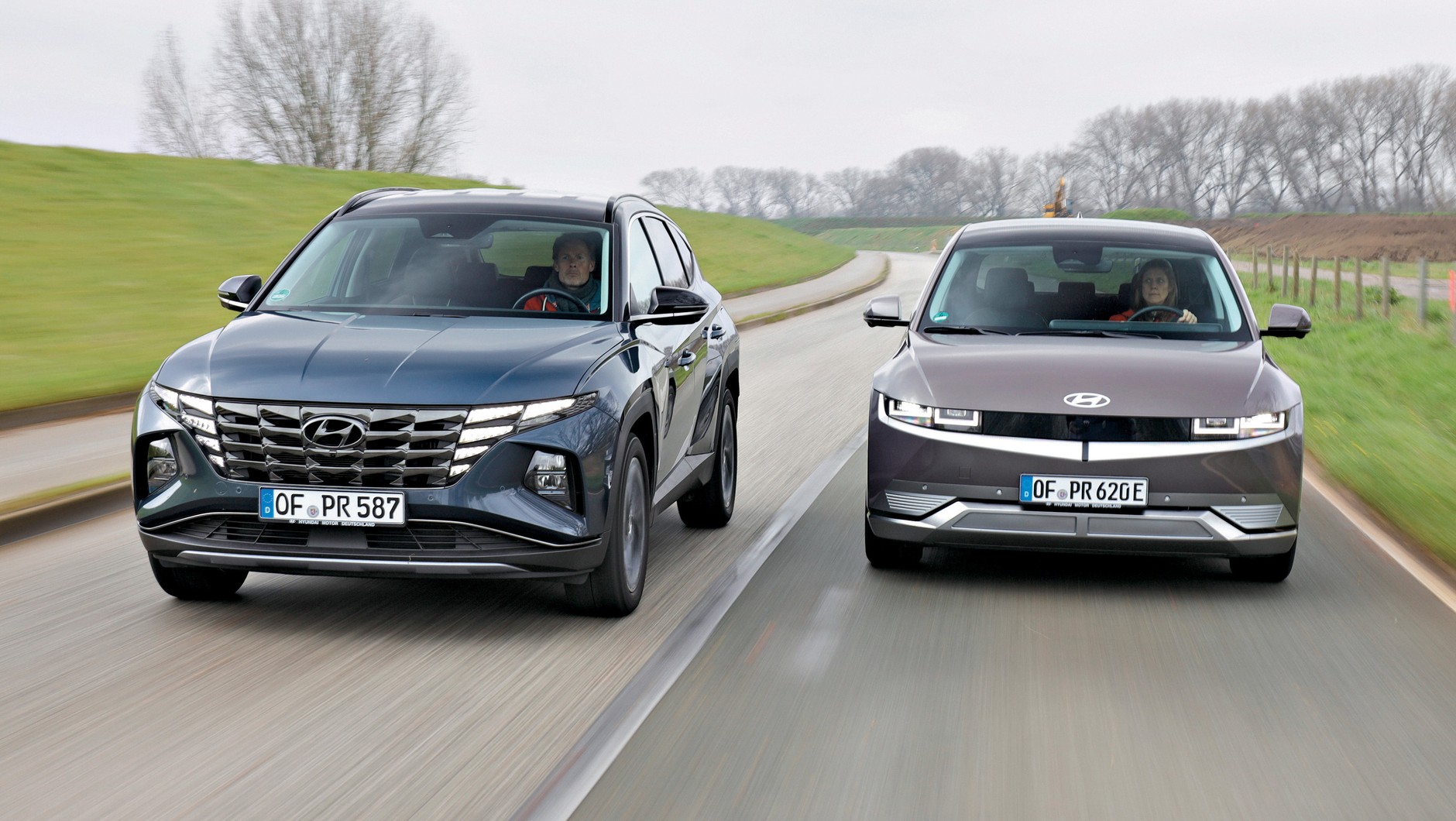 Hyundai „potrafi w design”. W Tucsonie światła zostały zintegrowane z grillem, a Ioniq jest po prostu spektakularny.