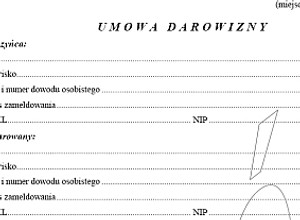 Umowa darowizny