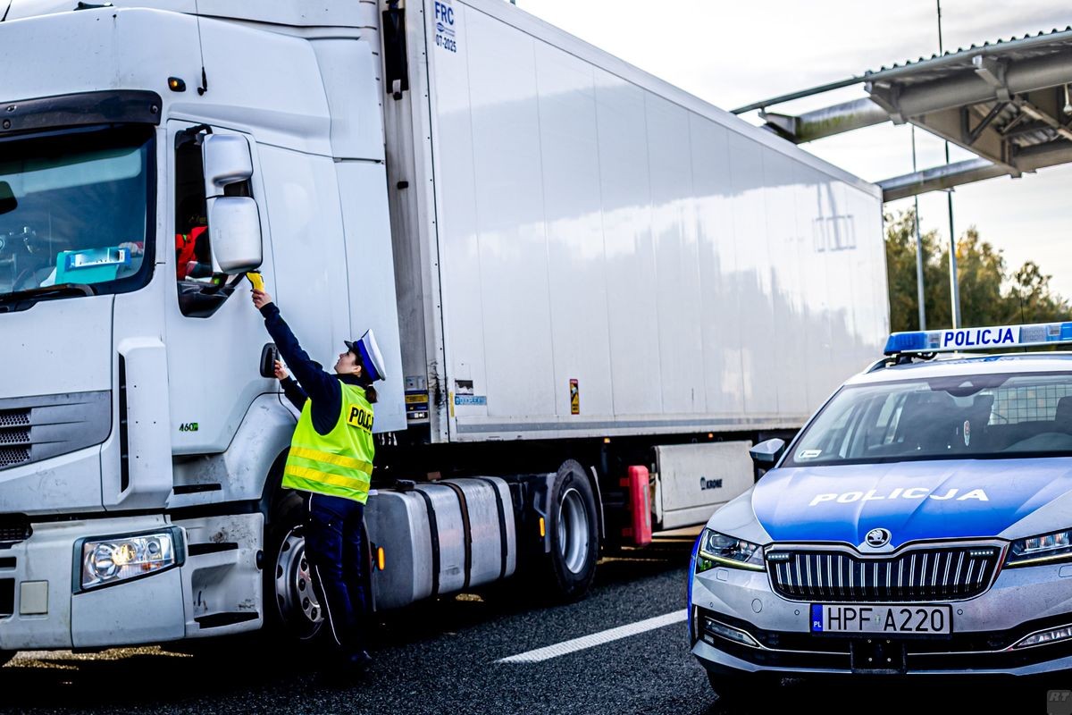 Kontrola trzeźwości na A1