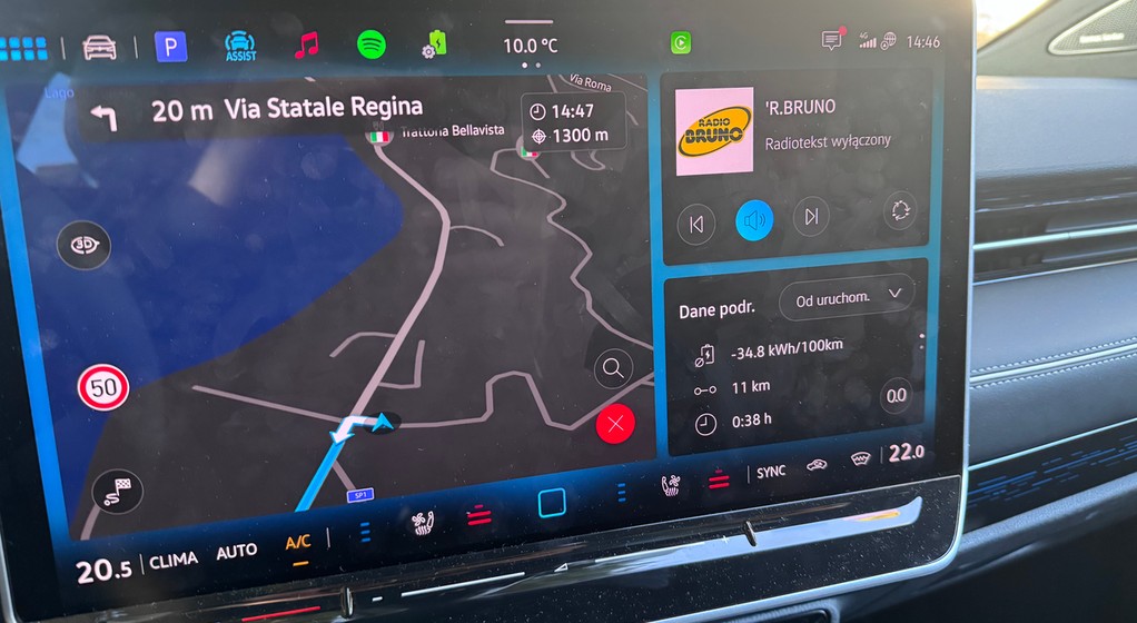 Zużycie energii na minusie podczas jazdy samochodem