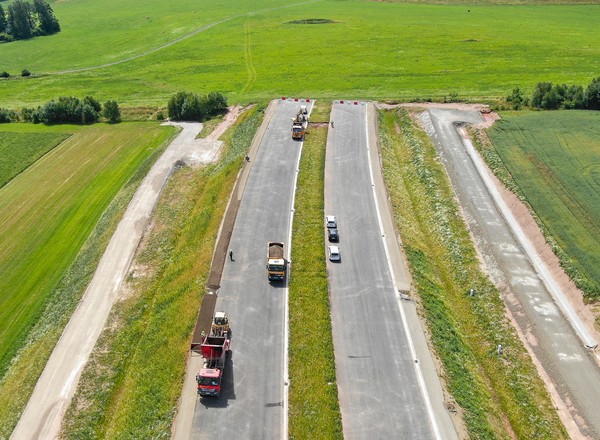 Droga S3: postęp prac na budowie, dwa tunele i Jumbo Jety