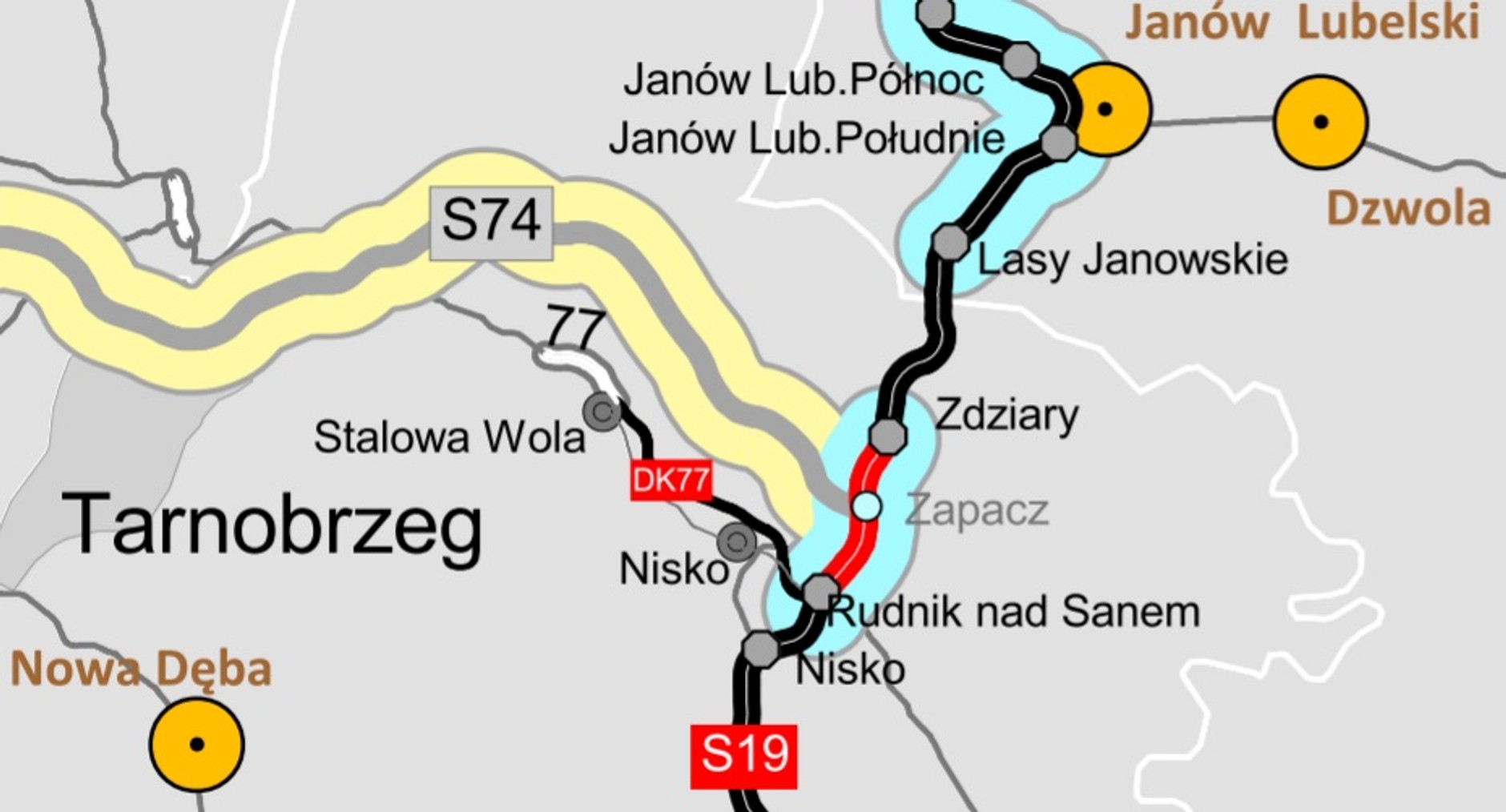 DK77 obwodnica Niska i Stalowej Woli