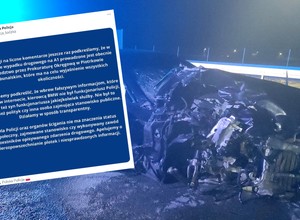 Wypadek na A1. Policja wydała oświadczenie dotyczące kierowcy BMW