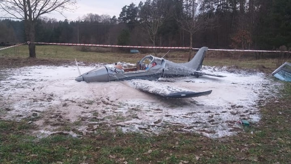 Awionetka rozbiła się w Olsztynie