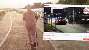 "Bardzo Pani źle wyjechała, mandacik będzie". Kobieta omijała korek kładką dla pieszych