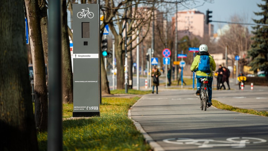 Ścieżka rowerowa w Warszawie
