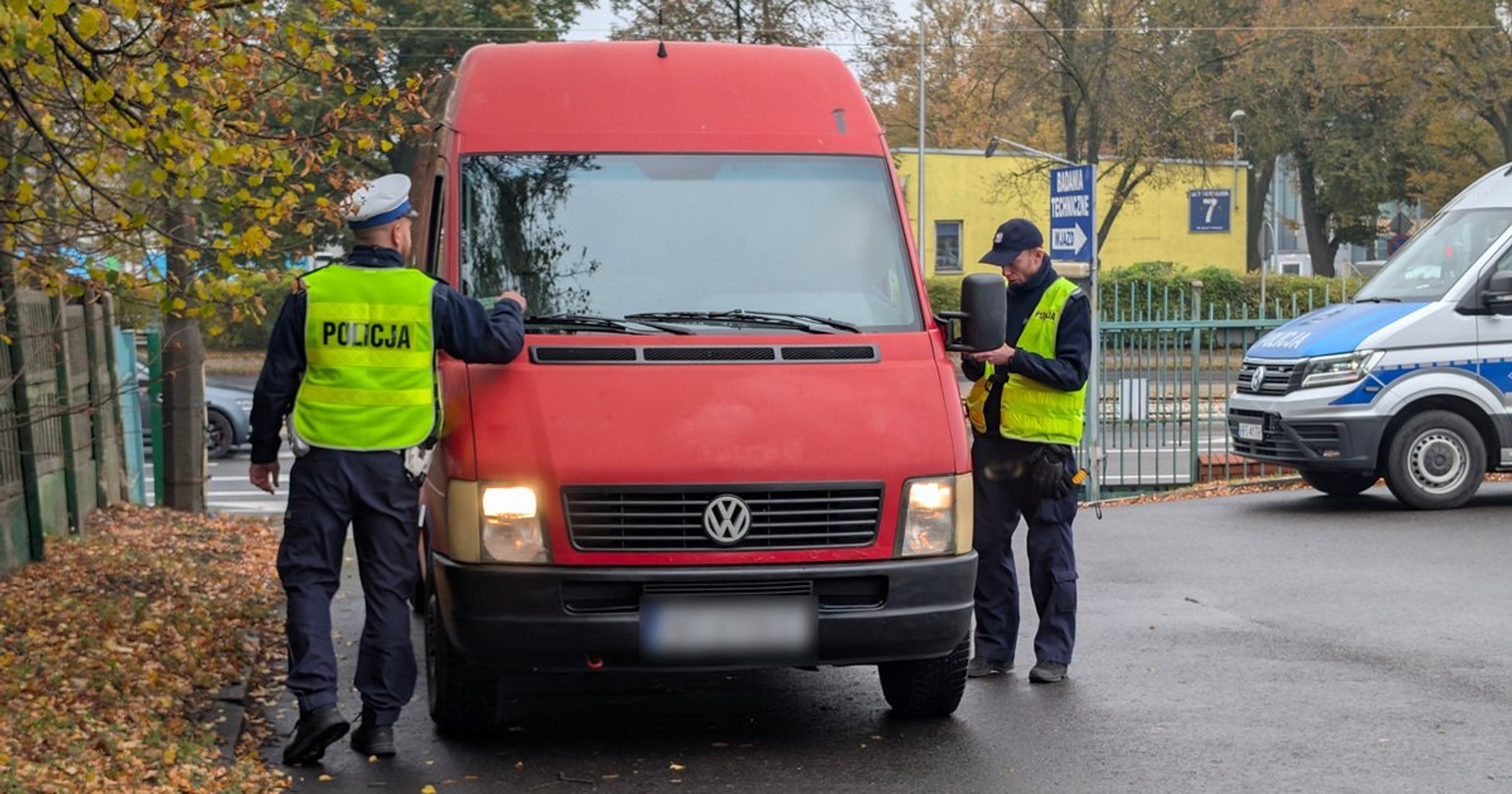 Policyjna kontrola drogowa