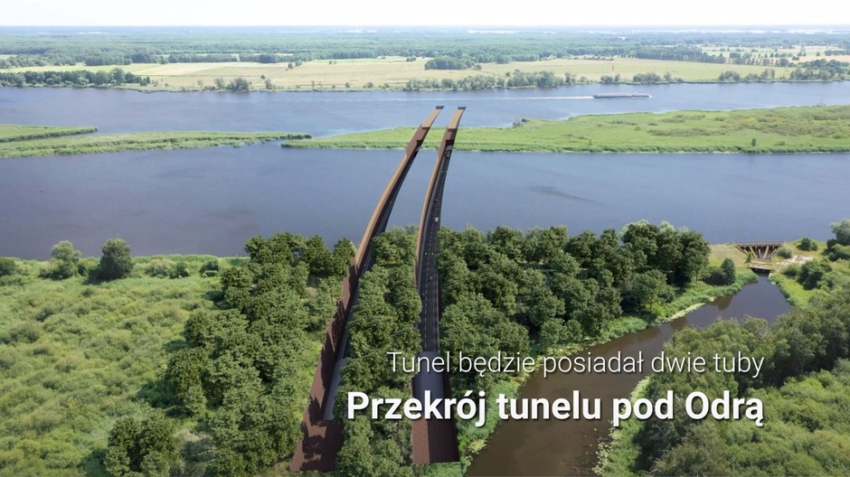 Tunel na drodze S6 pod Odrą