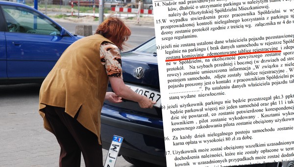Zaparkujesz nielegalnie na tym osiedlu? Odkręcą ci tablice rejestracyjne