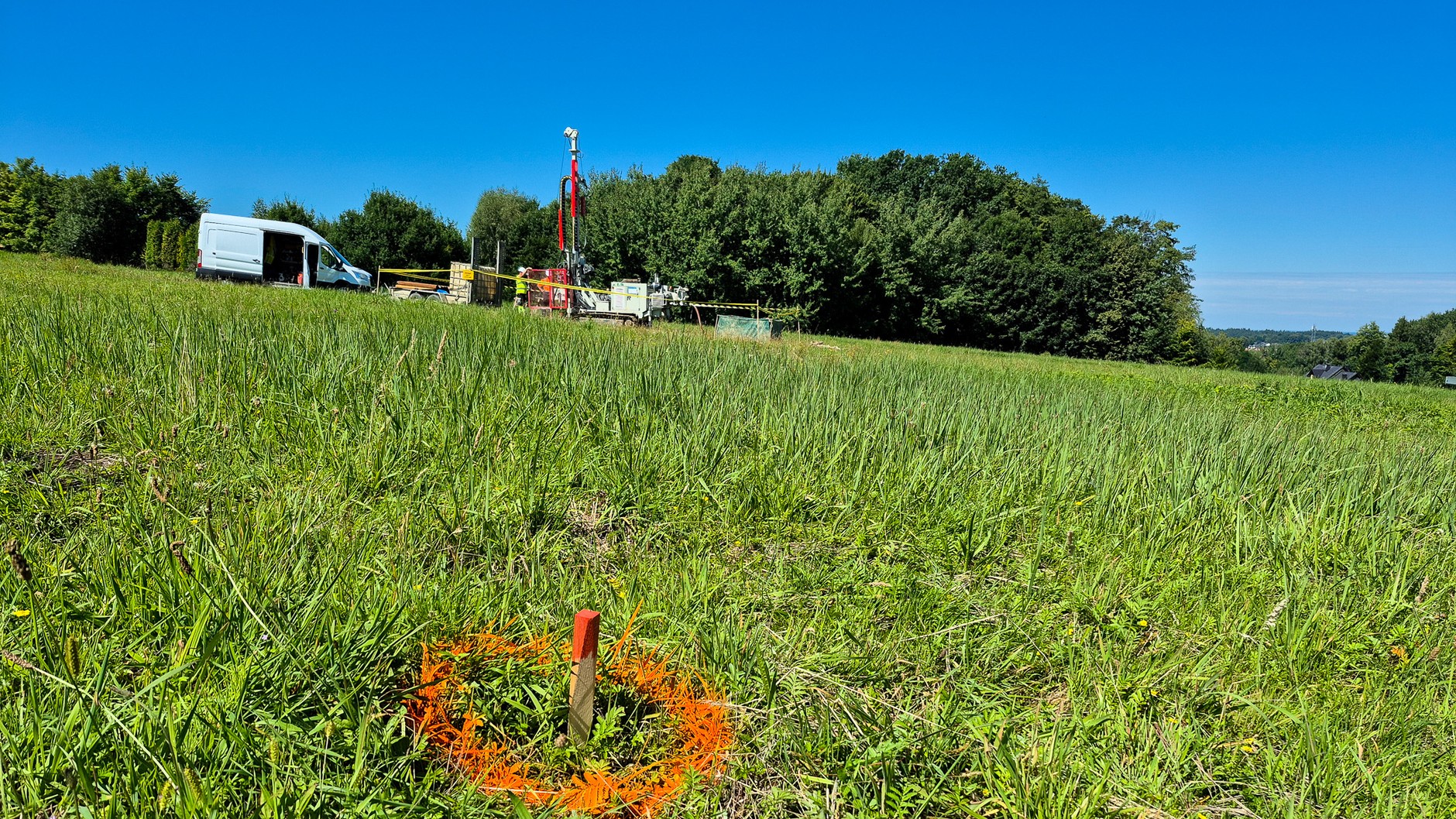 Badania geologiczne na terenie pierwszego odcinka Beskidzkiej Drogi Integracyjnej