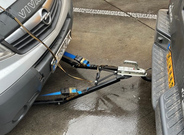 Takiego zestawu na autostradzie niemieccy policjanci się nie spodziewali