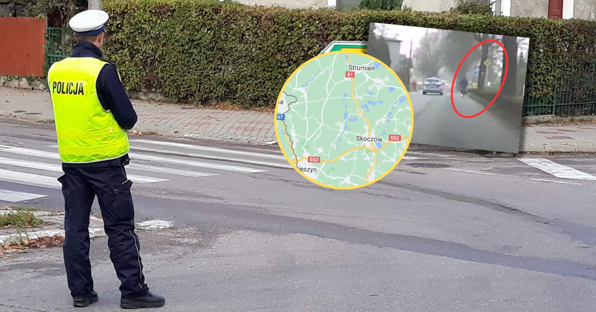 Policjanci nie wiedzieli, że są nagrywani (Screen: Stop Cham/Google Maps)