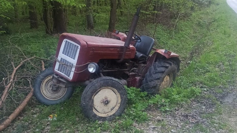 Traktor, który przejechał mężczyznę
