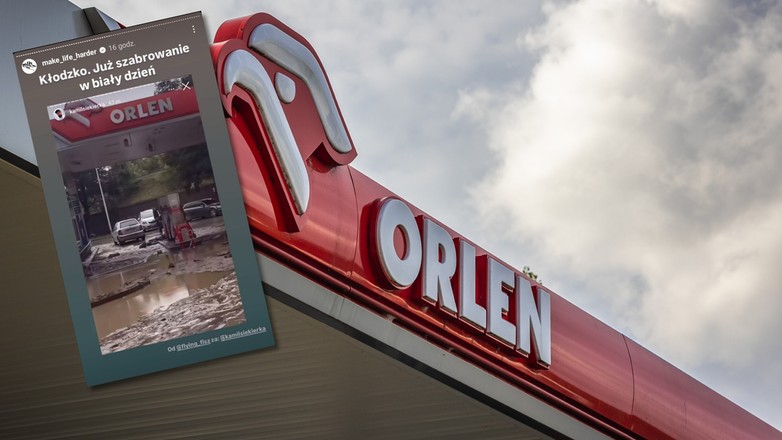 Orlen złodzieje na stacji paliw