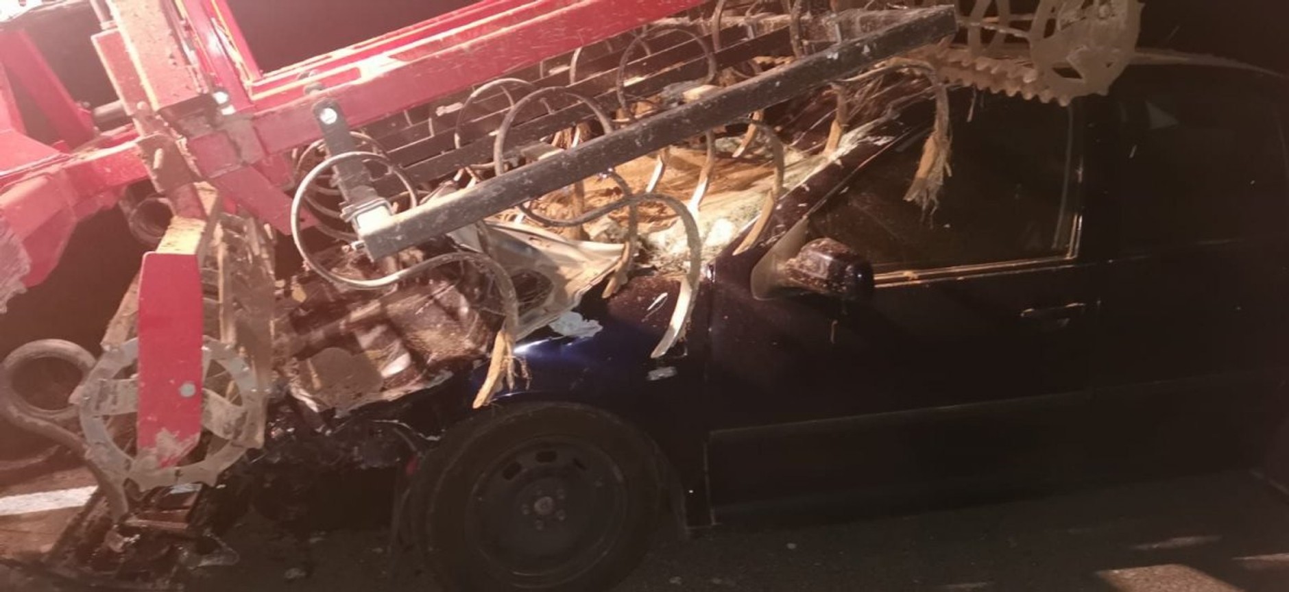 Wypadek z udziałem traktora