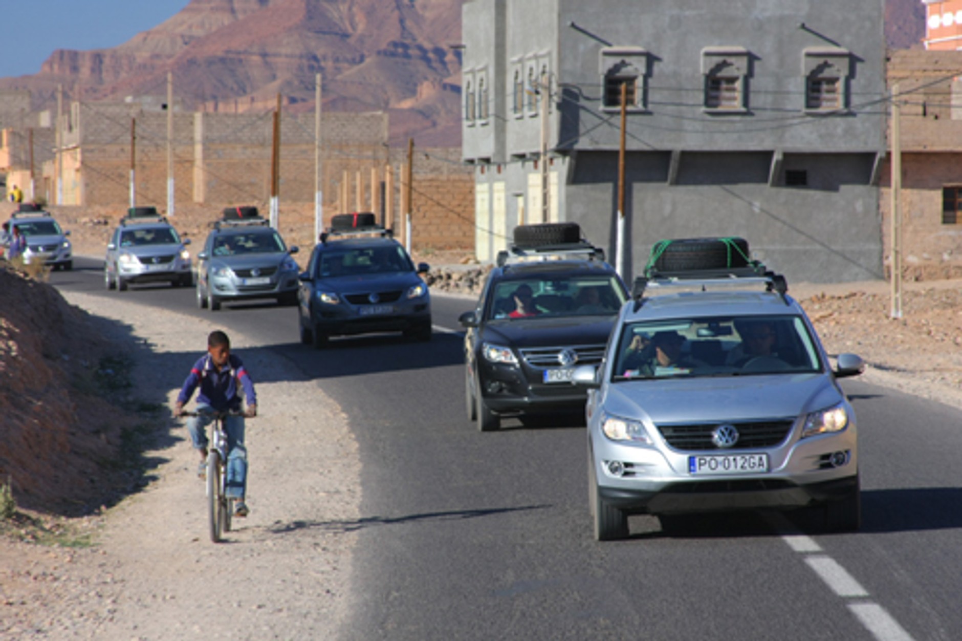 Maroko zza szyb Tiguana