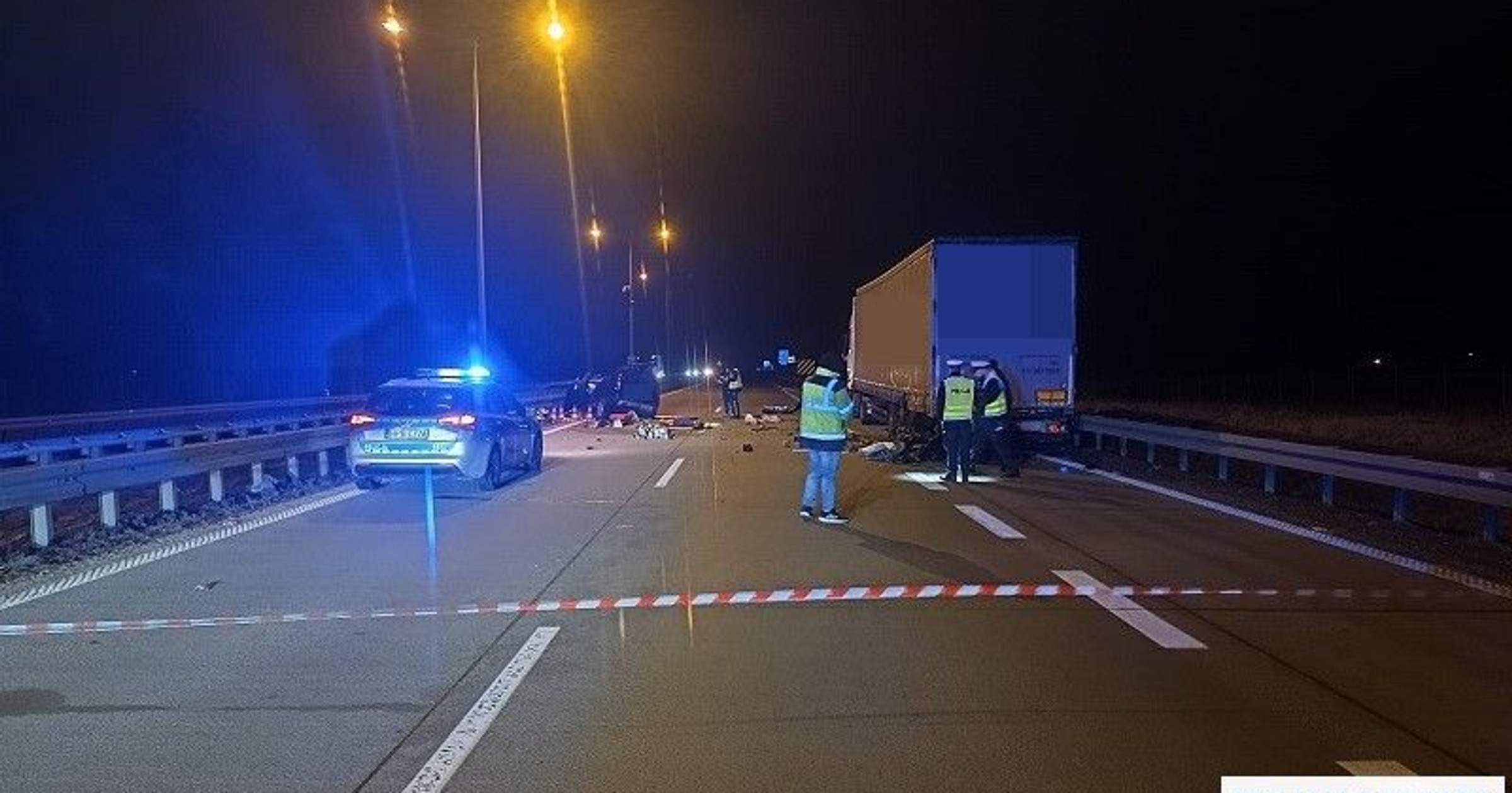 Tragiczny wypadek na autostradzie A4. Dwie osoby nie żyją