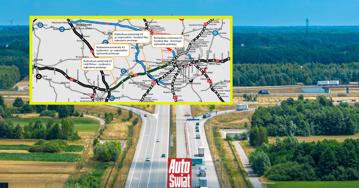 Autostrada A2 będzie miała trzeci pas. Wysłano ogłoszenia do Dziennika Urzędowego UE