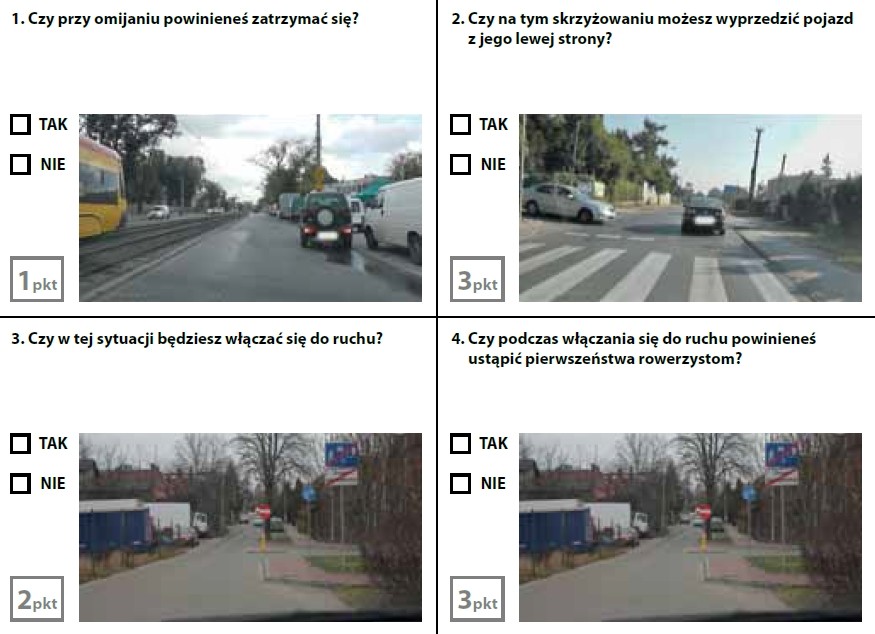 Egzamin teoretyczny na prawo jazdy - zestaw 8