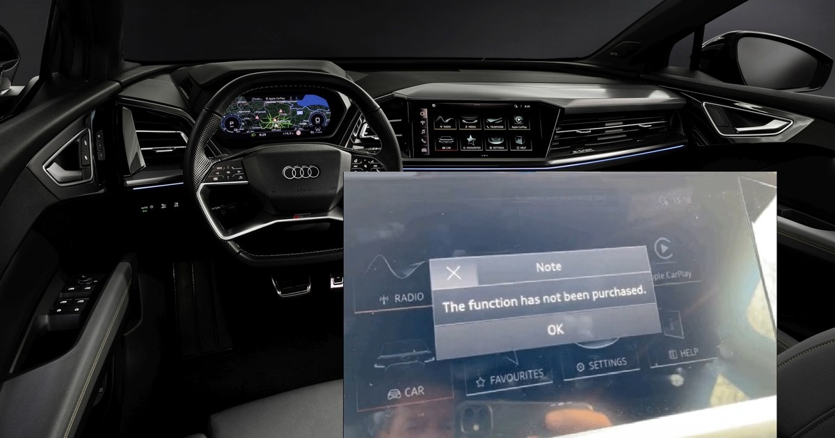 Audi przypomni, że nie dokupiłeś płatnej funkcji