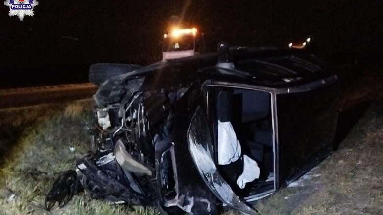 Zderzenie na drodze wojewódzkiej nr 747 w Kolonii Łaziska (11 stycznia 2025 r.)