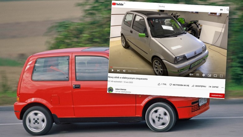 Elektryczny Fiat Cinquecento pana Adama ze Śląska