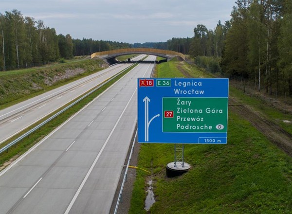 Powstaje nowa autostrada w Polsce. Pierwszy odcinek A18 już gotowy