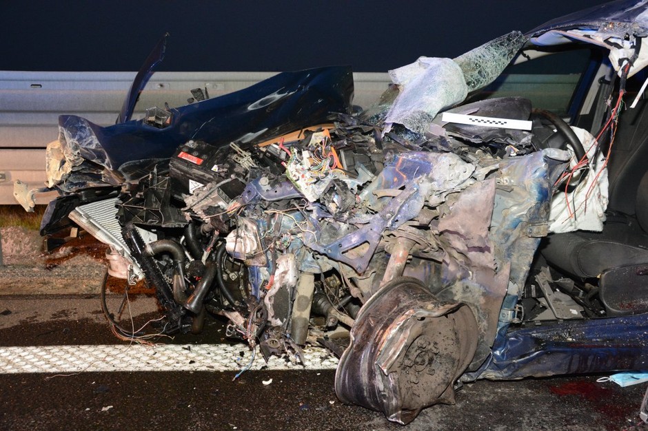 Pijany jechał pod prąd autostradą A4. Skończyło się poważnym wypadkiem