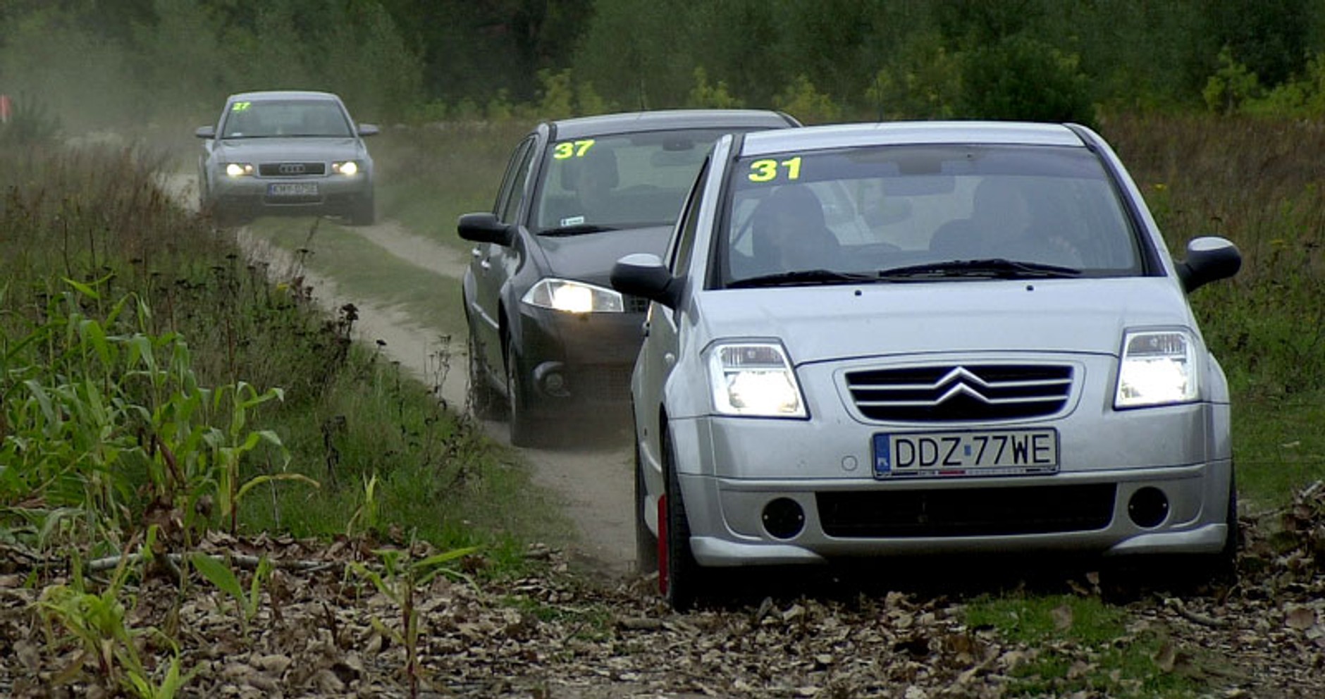 Rajd Orlen 2008: tak zapoznawali się z trasą (fotogaleria)