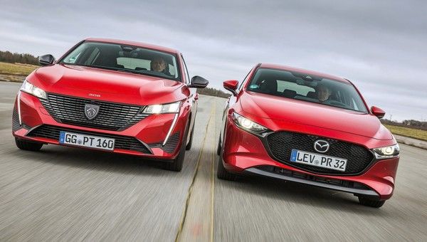 Peugeot 308 kontra Mazda 3 - czyli, nowoczesność kontra klasyka. Który model okazał się lepszy?