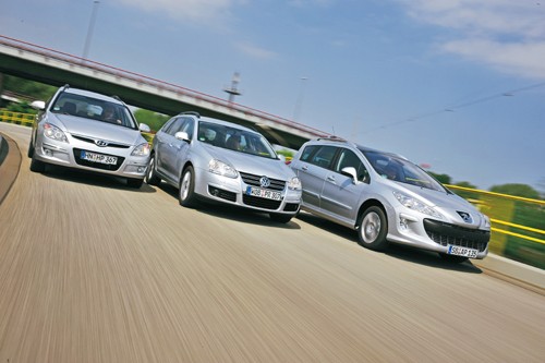 Hyundai i30 CW kontra VW Golf Variant i Peugeot 308 SW - Golf poważnie zagrożony