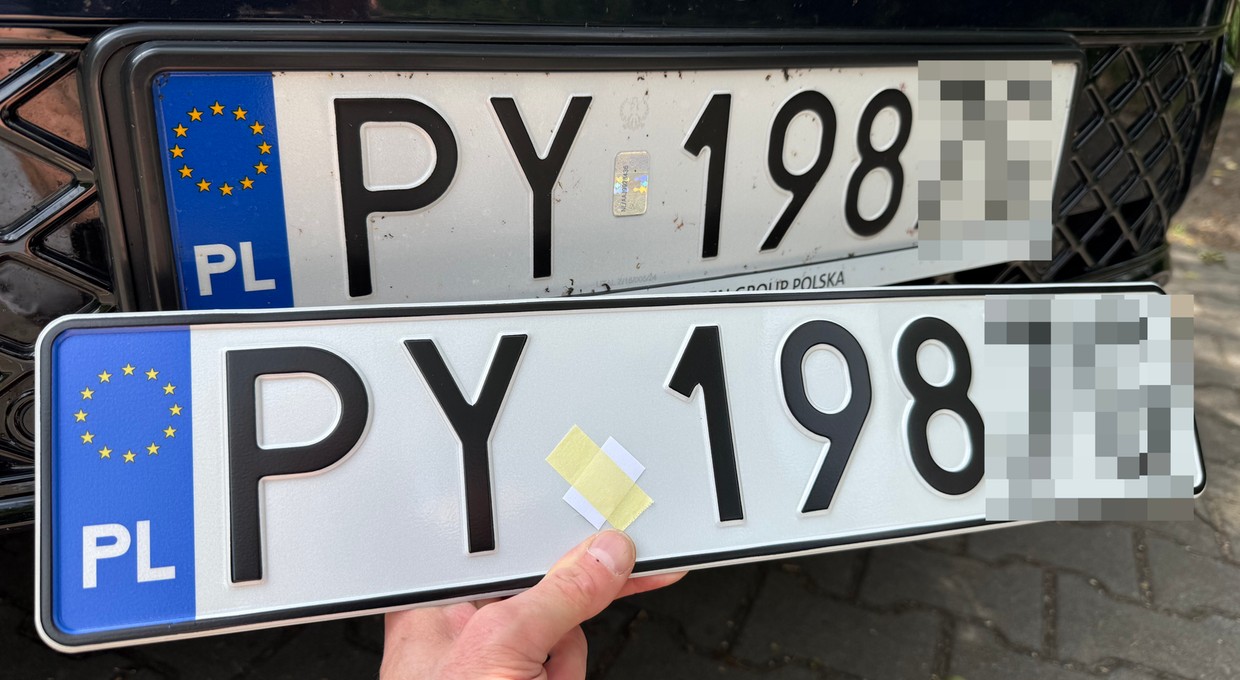 Tablica "kolekcjonerska" ze sklepu, czyli fałszywka. Czy widzisz różnicę?