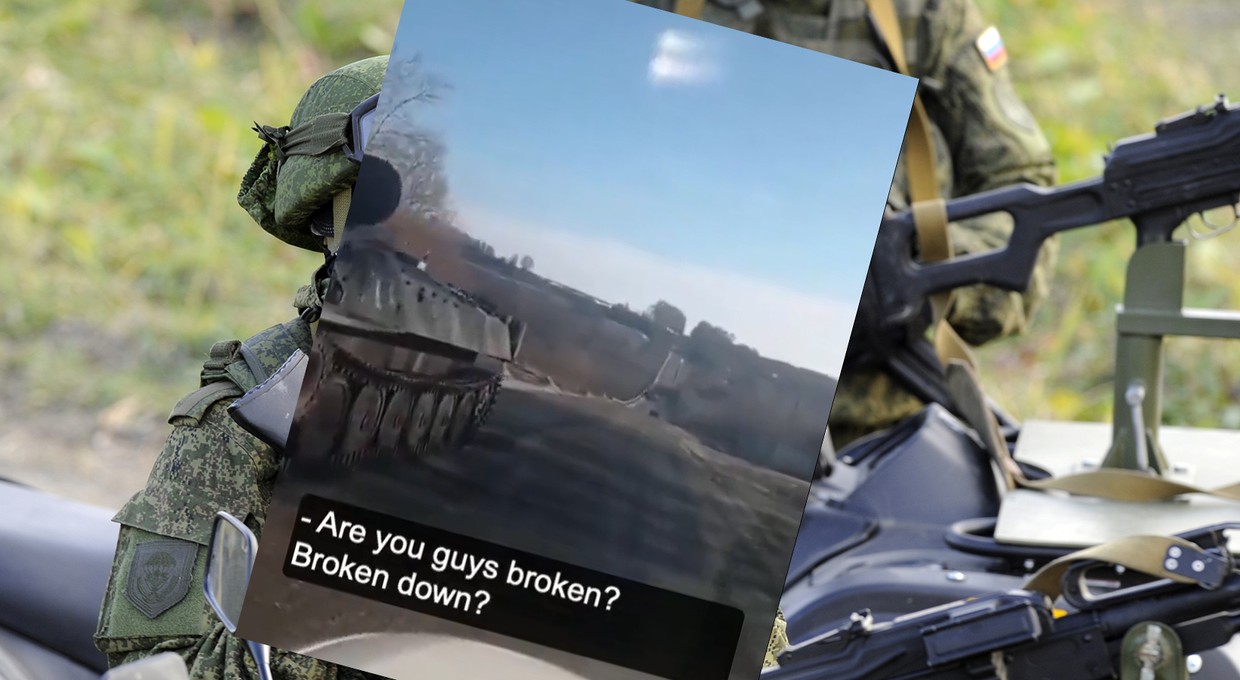 Ukraiński kierowca do rosyjskich żołnierzy: "odholować was do Rosji?"