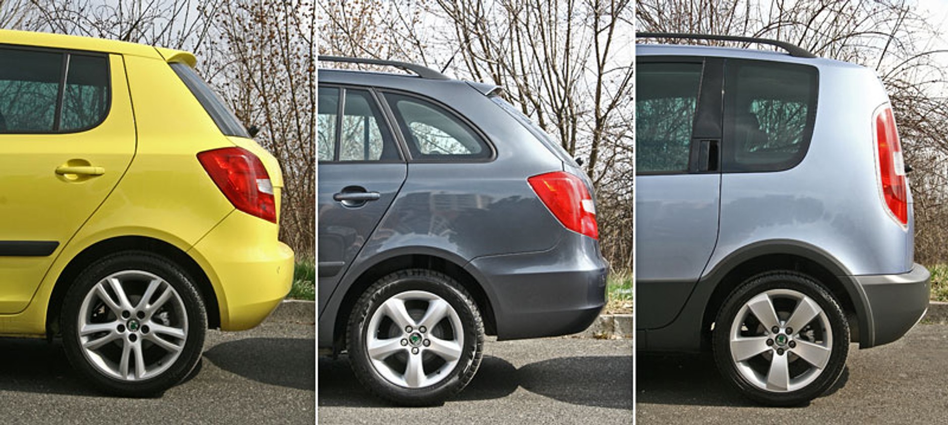 Škoda Fabia vs. Fabia Combi vs. Roomster – braterski pojedynek