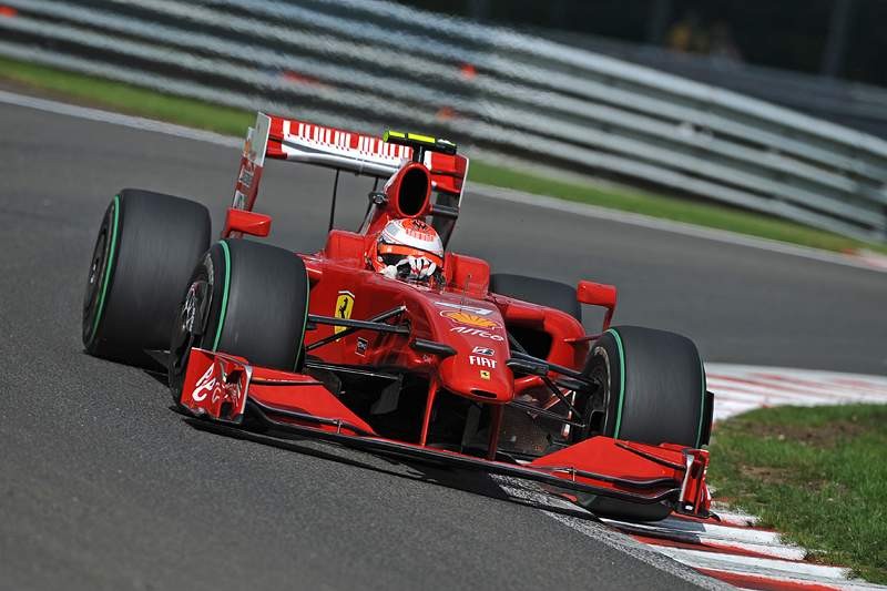 Grand Prix Belgii 2009: dwie gwiazdy wyścigu - Raikkonen i Fisichella (fotogaleria)