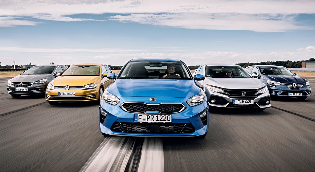 Kia Ceed kontra Renault Megane,Honda Civic,Volkswagen Golf i Opel Astra - który model będzie lepszym wyborem?
