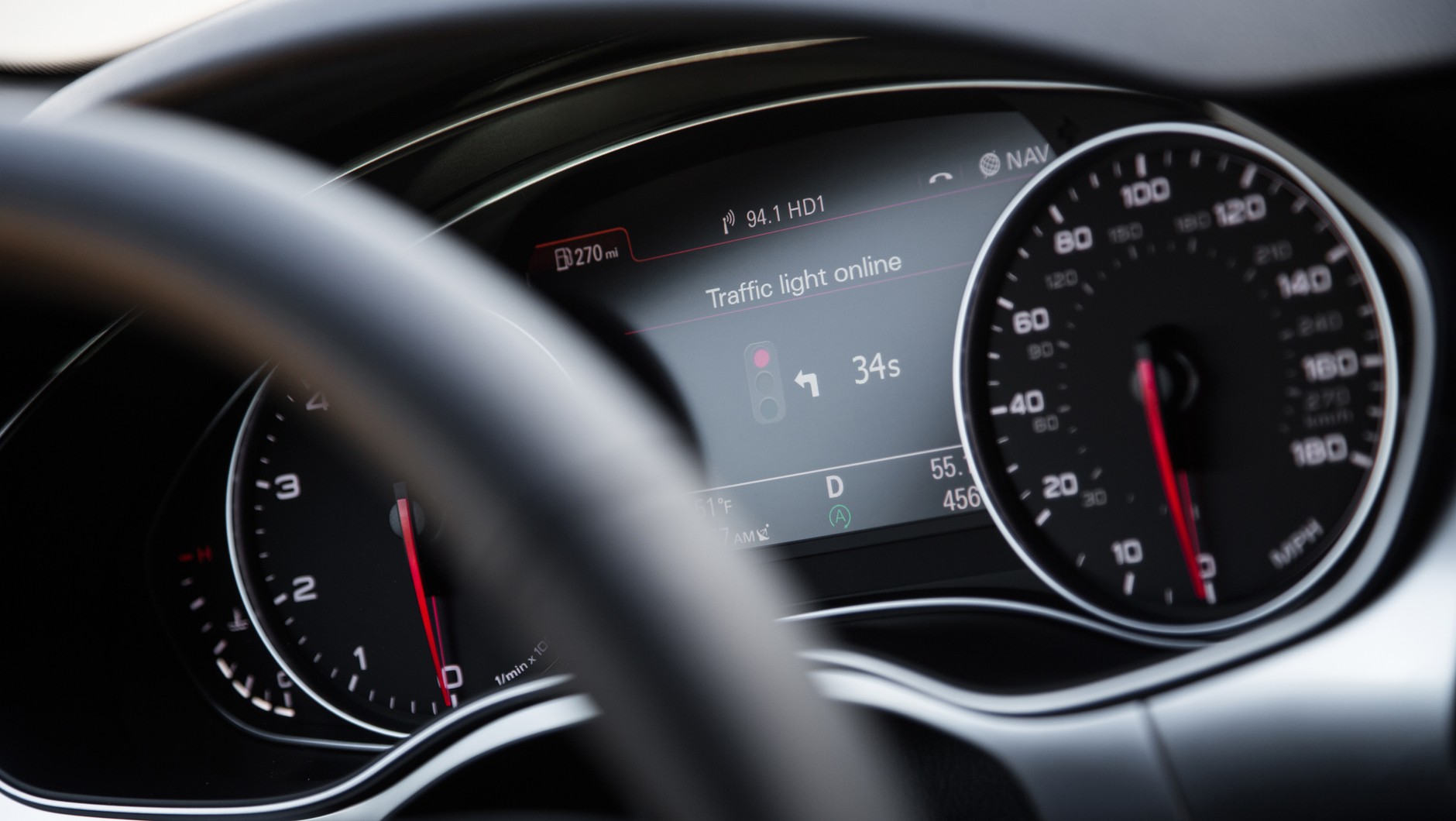 ile poczekamy na swiatlo - nowy system w Audi