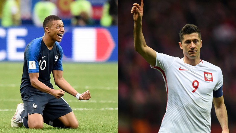 Kylian Mbappé i Robert Lewandowski