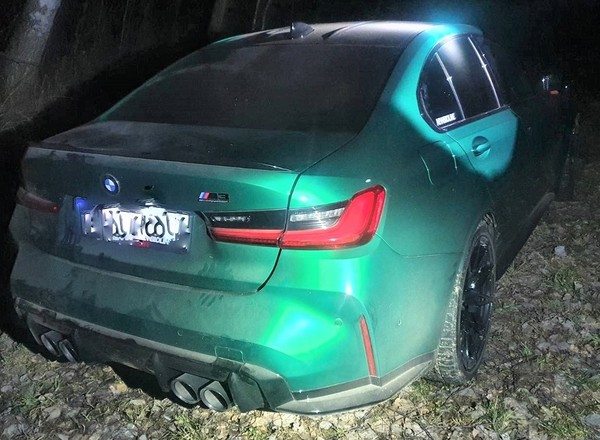 Policja odnalazła zaginione BMW M3. Porzucono je blisko wschodniej granicy