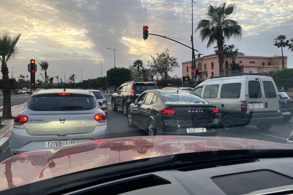 Ruch drogowy w Marrakeszu