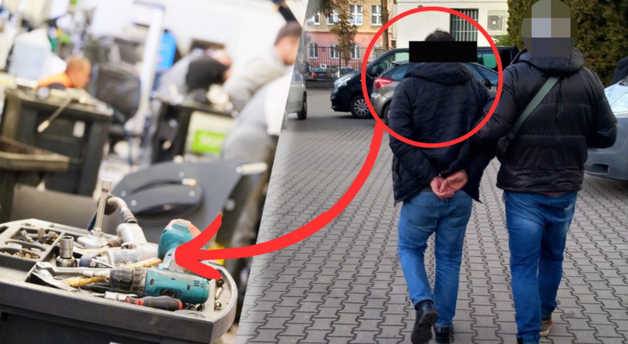 Chcieli ukraść "złoto mechaników", a rzucili się na złom. Gdy zobaczyli policję, oniemieli