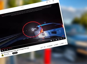 Goniła go policja, wyciągnął więc... latarkę o mocy 100 tys. lumenów [WIDEO]