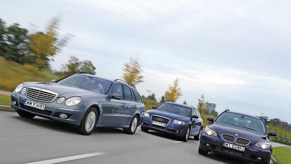 Audi A6, BMW 5, Mercedes E