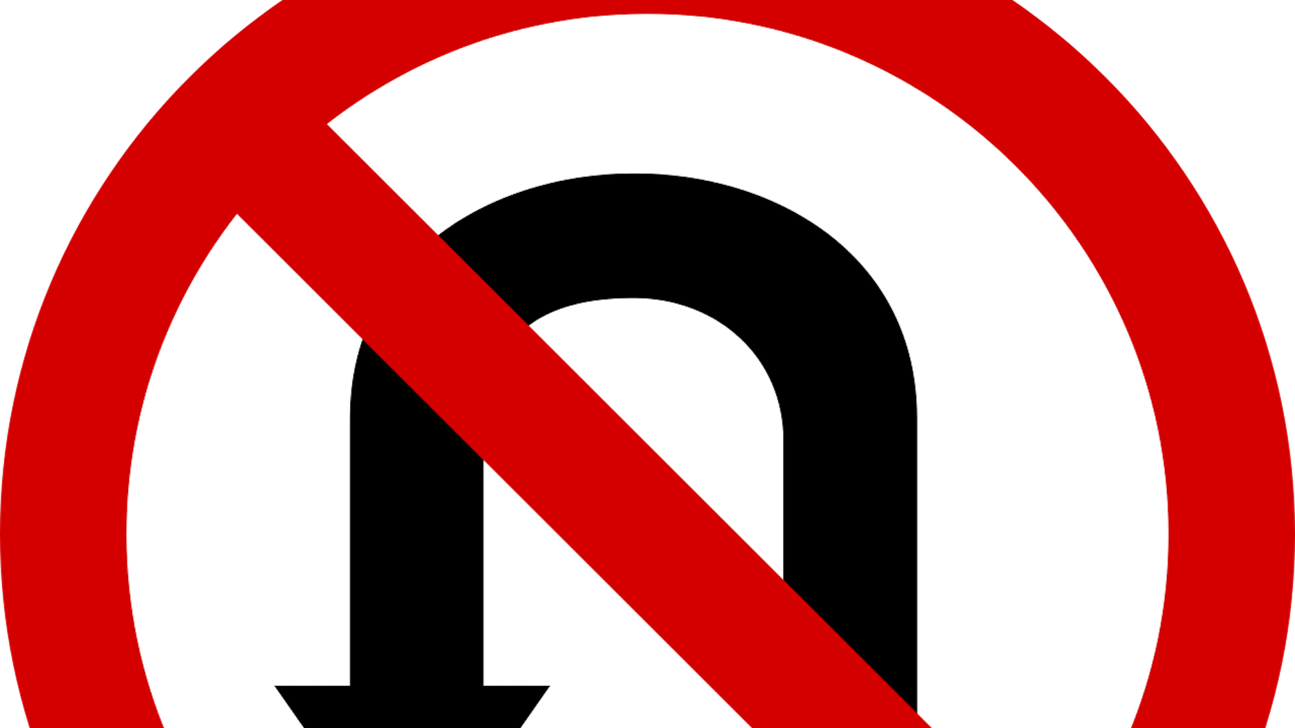 Znak B-23 – zakaz zawracania