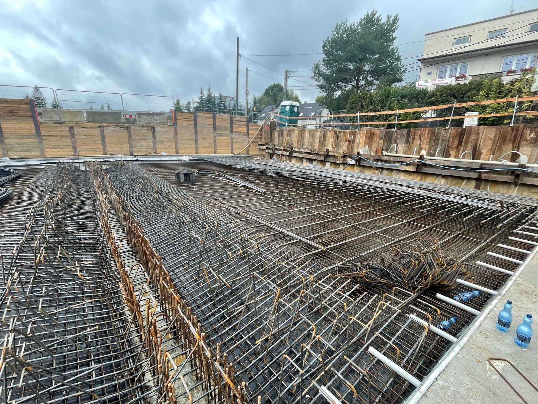 Zbrojenie stropu tunelu w Zabierzowie