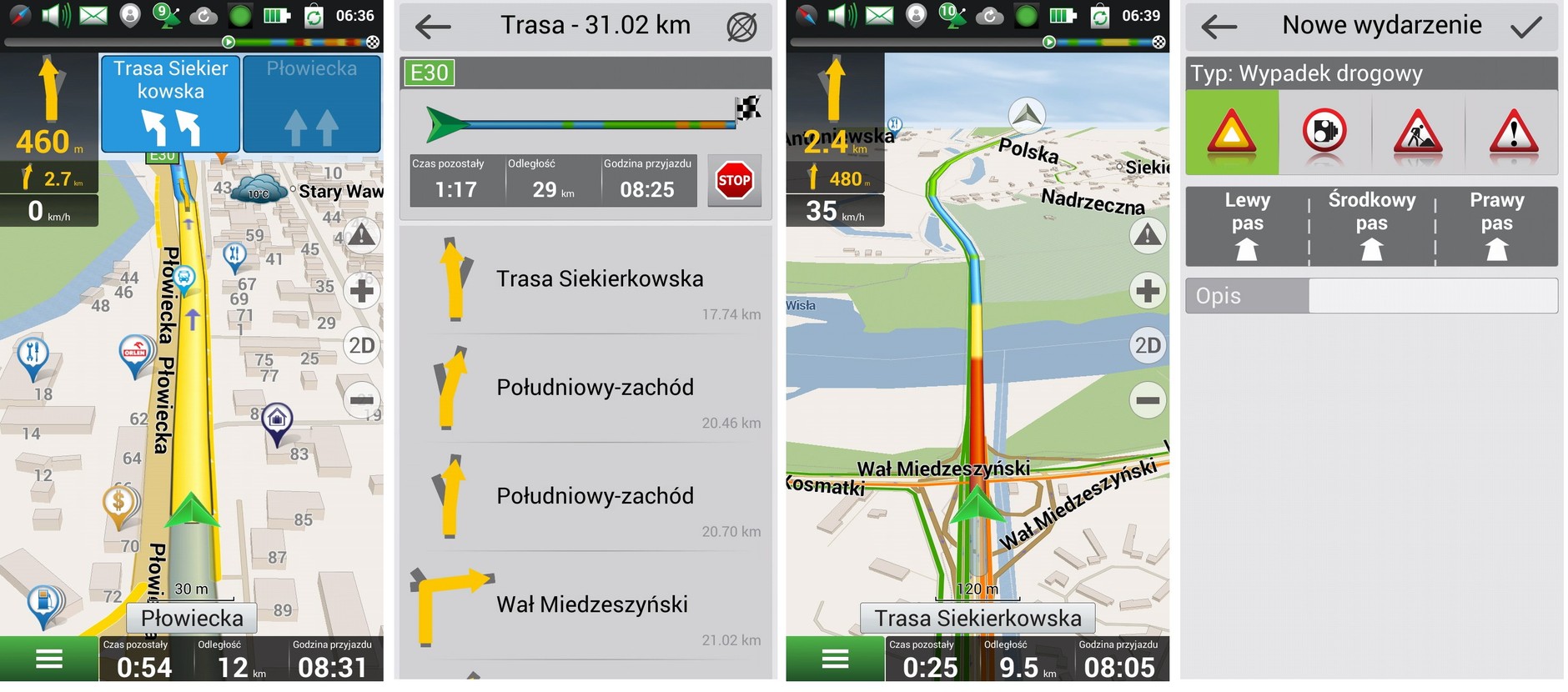 Świetnie rozwiązano funkcję asystenta pasa ruchu. Ciekawym uzupełnieniem jest możliwość wysyłania zgłoszeń o utrudnieniach. Czyżby Navitel próbował rywalizacji z Coyote, Ryśkiem czy Yanosikiem?