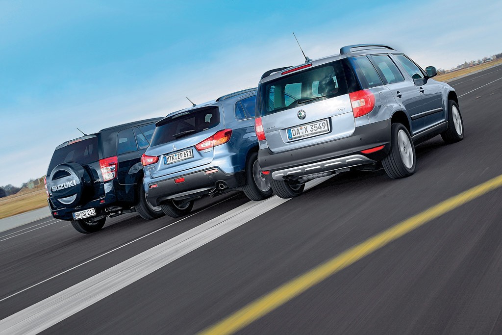 Suzuki Grand Vitara kontra Mitsubishi ASX i Skoda Yeti: kompaktowe terenówki na start