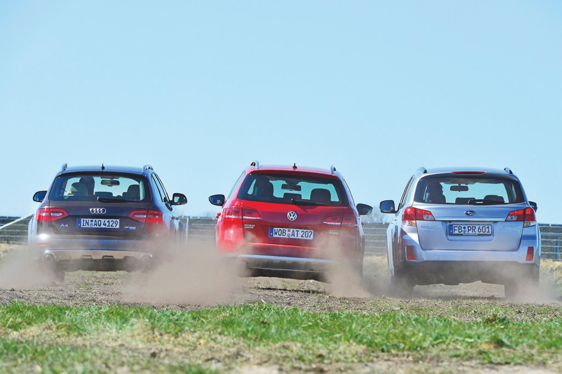 Audi A4 Allroad kontra Volkswagen Passat Alltrack i Subaru Outback: off-road małego formatu