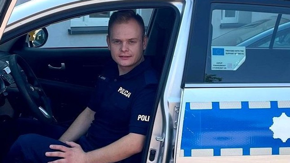 Policjant zauważył go na stacji paliw. Był po służbie, ale i tak zareagował